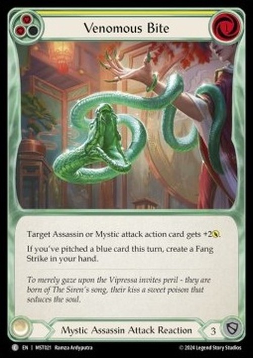 Flesh And Blood MST Venomous Bite (Yellow)