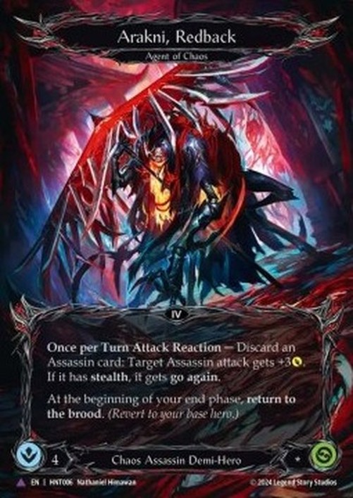 Flesh And Blood HNT Arakni, Redback