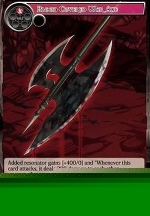 Force of Will BFA Blood Covered War Axe