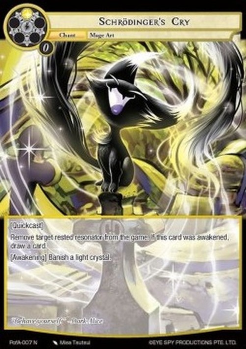 Force of Will POFA Schrodinger's Cry Italian