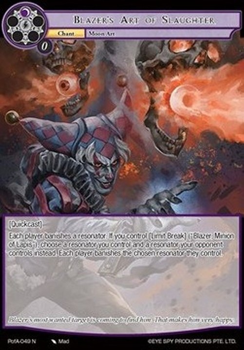 Force of Will POFA Blazer's Art of Slaughter