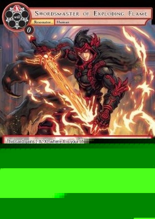 Force of Will POFA Swordsmaster of Exploding Flame