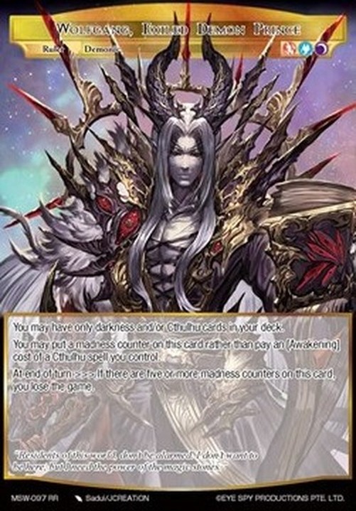 Force of Will MSW Wolfgang, Exiled Demon Prince