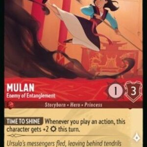 Lorcana 4URS Mulan - Enemy of Entanglement