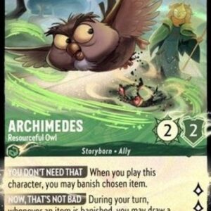 Lorcana 8JAF Archimedes - Resourceful Owl