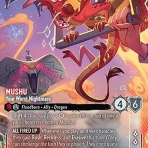 Lorcana 8JAF Mushu - Your Worst Nightmare (V.2)