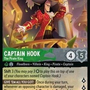 Lorcana 8JAF Captain Hook - The Pirate King (V.1)