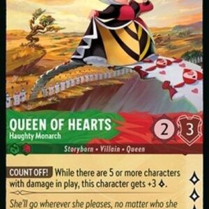 Lorcana 8JAF Queen of Hearts - Haughty Monarch
