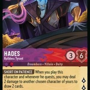 Lorcana 8JAF Hades - Ruthless Tyrant