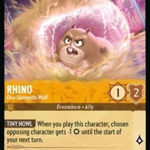 Lorcana 8JAF Rhino - One-Sixteenth Wolf
