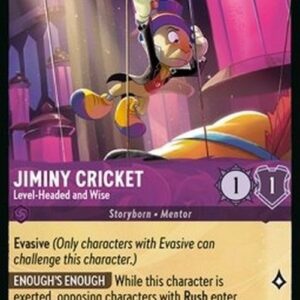 Lorcana 8JAF Jiminy Cricket - Level-Headed and Wise