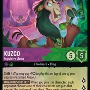 Lorcana 8JAF Kuzco - Impulsive Llama (V.1)