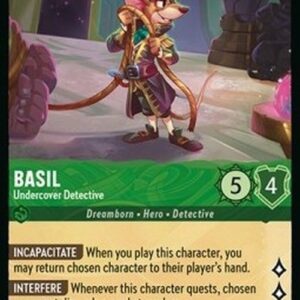 Lorcana 8JAF Basil - Undercover Detective