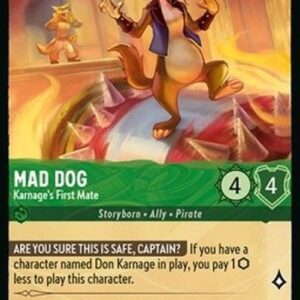 Lorcana 8JAF Mad Dog - Karnage's First Mate