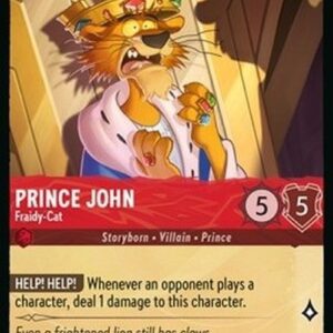 Lorcana 8JAF Prince John - Fraidy-Cat