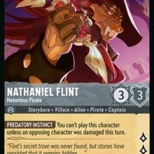Lorcana 8JAF Nathaniel Flint - Notorious Pirate