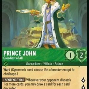 Lorcana 2ROF Prince John - Greediest of All