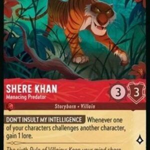 Lorcana 2ROF Shere Khan - Menacing Predator (V.1)