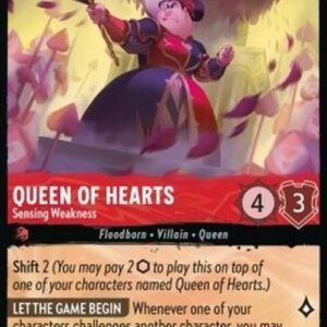 Lorcana 2ROF Queen of Hearts - Sensing Weakness