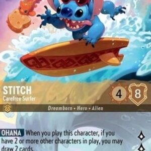 Lorcana 1TFC Stitch - Carefree Surfer (V.2)