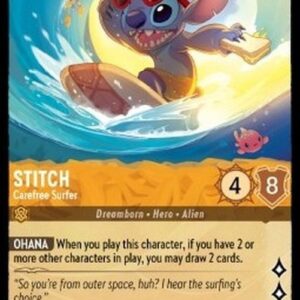 Lorcana 1TFC Stitch - Carefree Surfer (V.1)