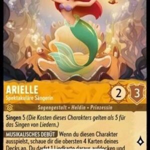 Lorcana 1TFC Ariel - Spectacular Singer (V.2) German