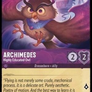 Lorcana 1TFC Archimedes - Highly Educated Owl