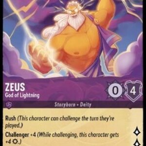 Lorcana 1TFC Zeus - God of Lightning
