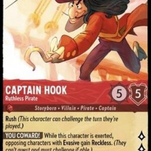 Lorcana 1TFC Captain Hook - Ruthless Pirate