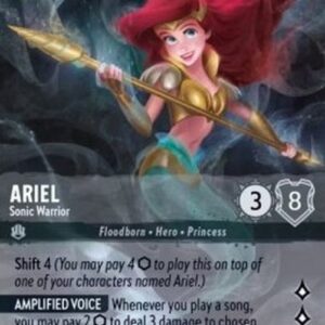 Lorcana 4URS Ariel - Sonic Warrior (V.2)