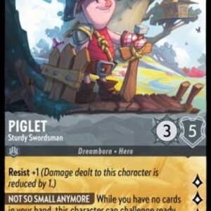 Lorcana 4URS Piglet - Sturdy Swordsman (V.1)