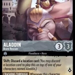 Lorcana 4URS Aladdin - Brave Rescuer