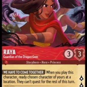 Lorcana 4URS Raya - Guardian of the Dragon Gem