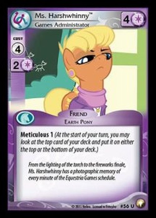 My Little Pony CCG Ms. Harshwhinny *Games Administrator*