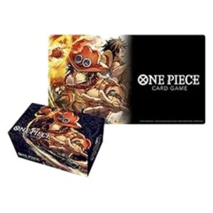 One Piece OPPR Playmat & Storage Box Set: "Portgas D. Ace"