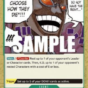 One Piece OP04P The Weak Do Not Have the Right to Choose How They Die!!!