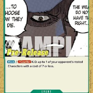 One Piece -JP The Weak Do Not Have the Right to Choose How They Die