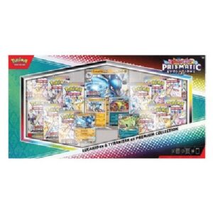 Pokemon Prismatic Evolutions: Lucario ex & Tyranitar ex Premium Collection