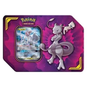 Pokemon Power Partnership Tins: Mewtwo & Mew GX Tin