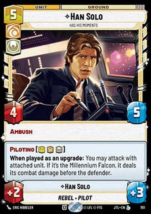 Star Wars Unlimited JTLP Han Solo, Has His Moments (V.2)