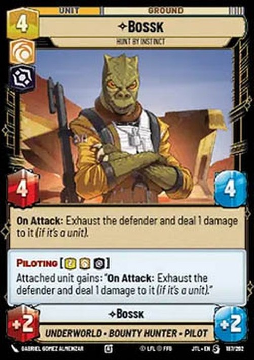 Star Wars Unlimited JTL Bossk, Hunt By Instinct