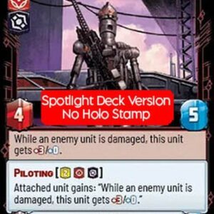 Star Wars Unlimited JTLP , Murderous Phlutdroid (V.2)