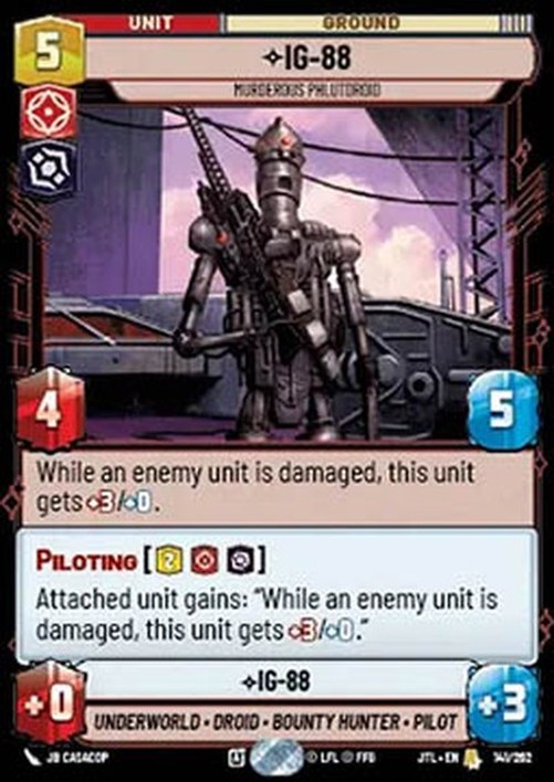 Star Wars Unlimited JTLP , Murderous Phlutdroid (V.1)