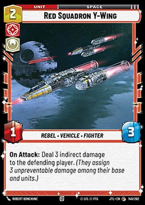 Star Wars Unlimited JTLP Red Squadron Y-Wing (V.1)