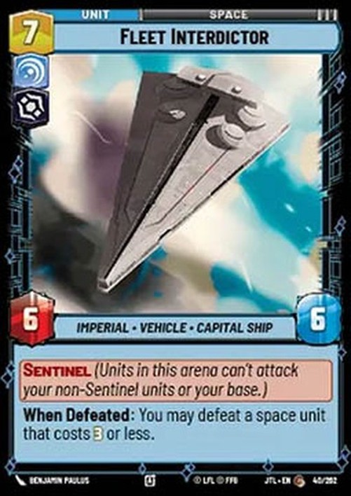 Star Wars Unlimited JTL Fleet Interdictor (V.1)