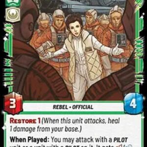Star Wars Unlimited JTLP Leia Organa, Pilots, To Your Stations (V.1)
