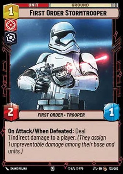 Star Wars Unlimited JTL First Order Stormtrooper (V.1)