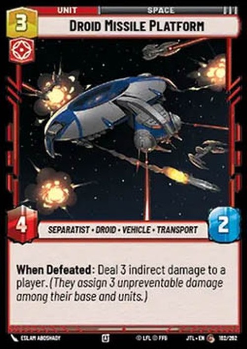 Star Wars Unlimited JTL Droid Missile Platform (V.1)
