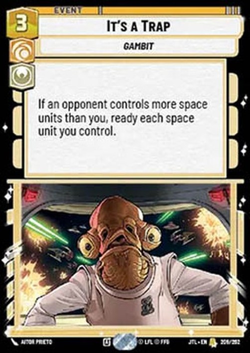 Star Wars Unlimited JTL It's a Trap (V.1)