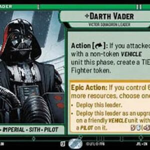 Star Wars Unlimited JTL Darth Vader, Victor Squadron Leader